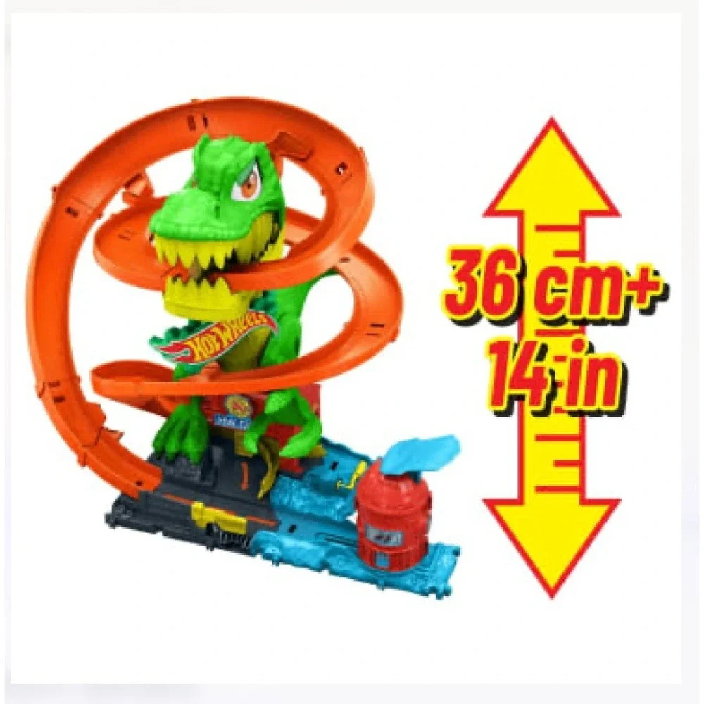 Hot Wheels T Rex‎ Blaze Battle Playset City Track Set Green NEW